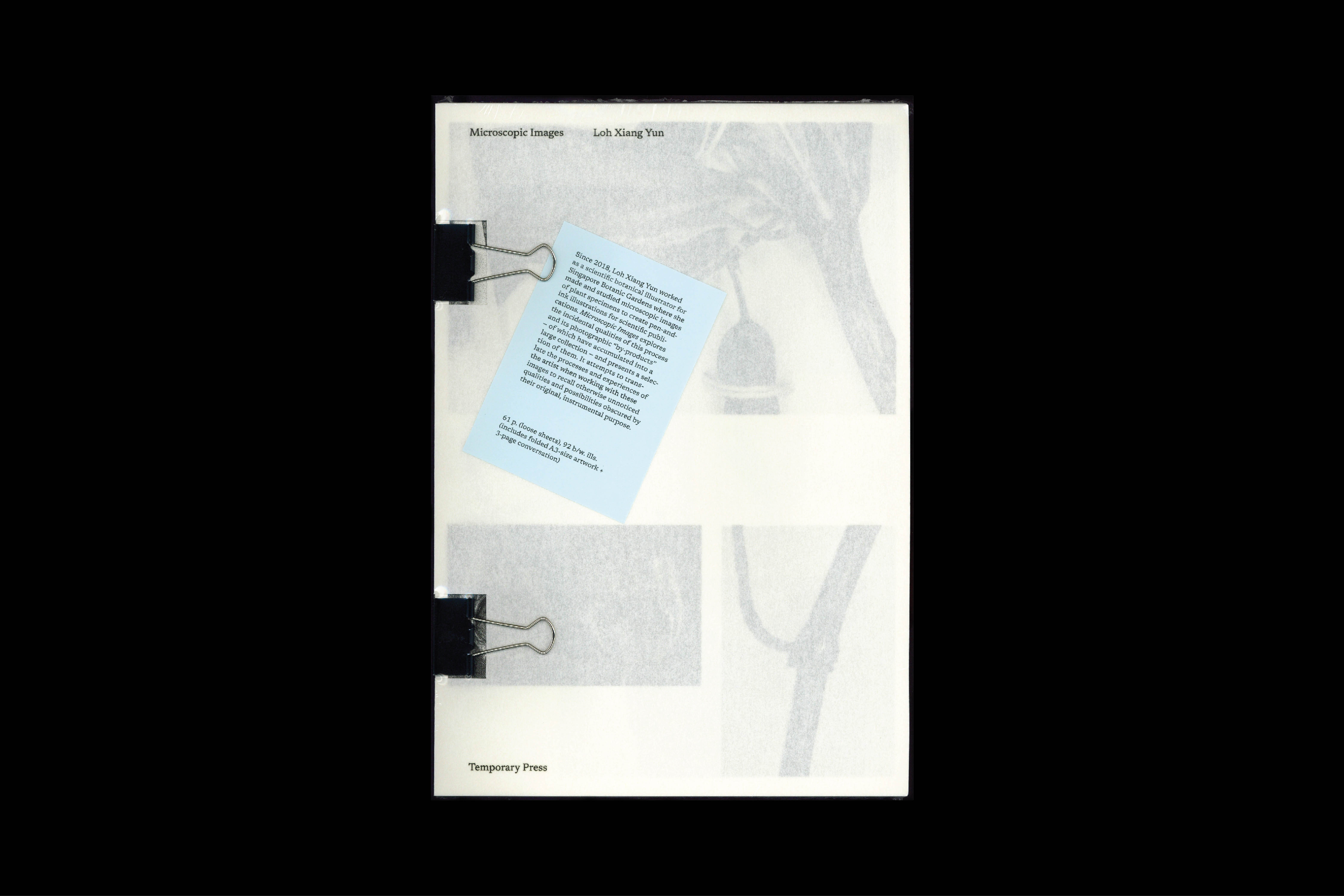 939 Microscopic Images (artist publication), for Loh Xiang Yun